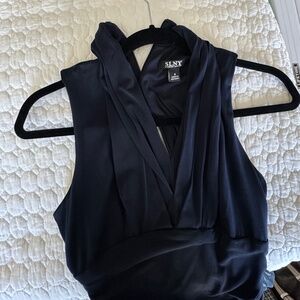 Black and Gray SLNY dress